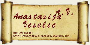 Anastasija Veselić vizit kartica